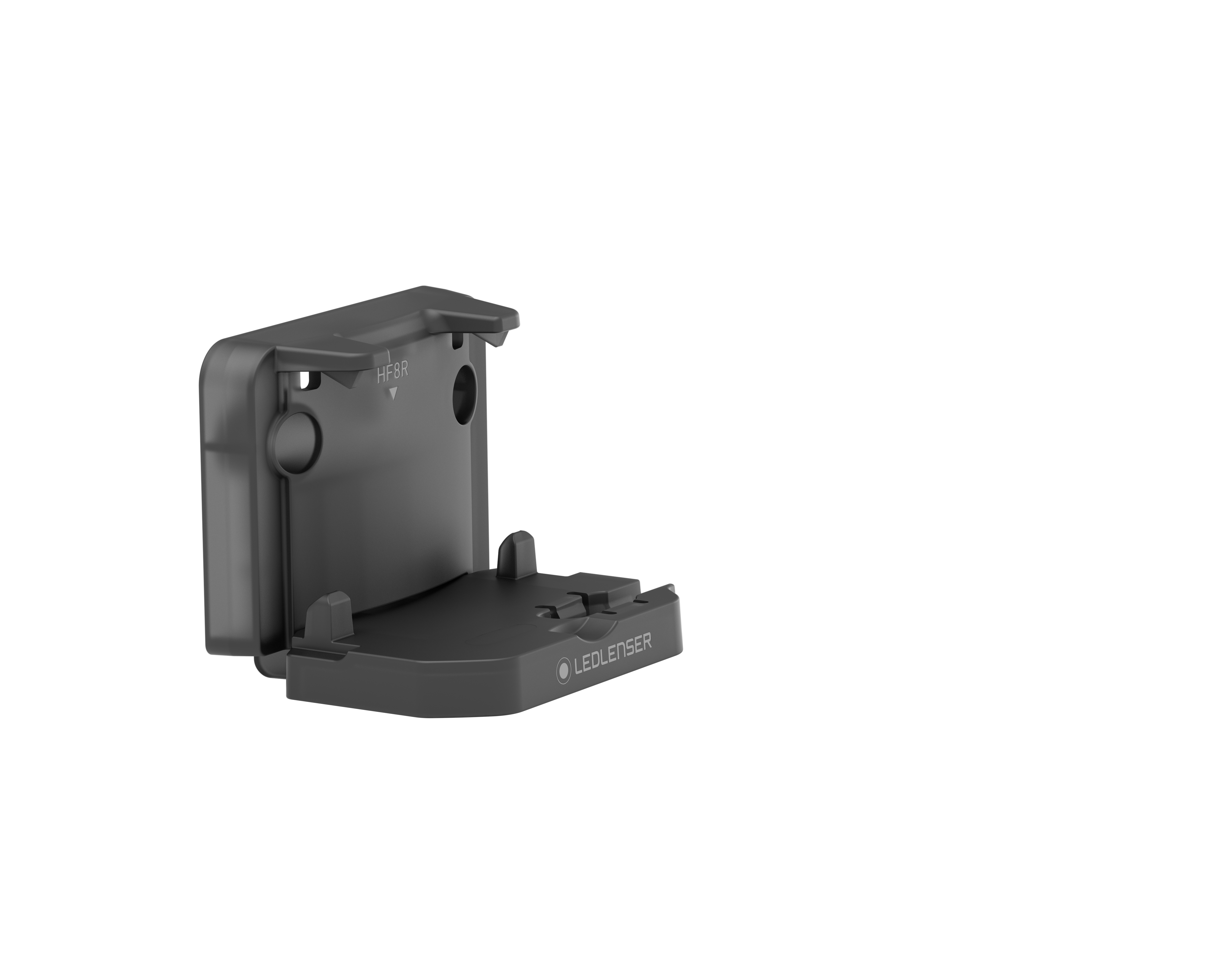 Ledlenser Wall Mount Type E for HF8R Signature Work and Core wall mount base with slots and logo