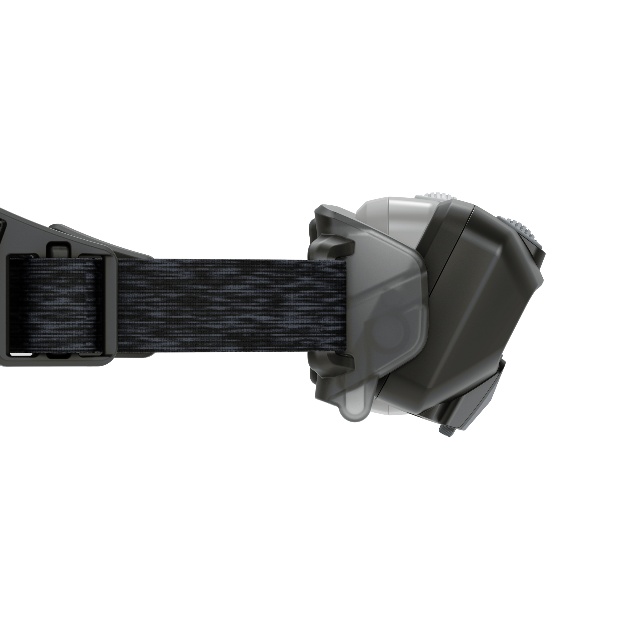 HF6R Core Headlamp mounted on a black elastic headband with a compact angular housing