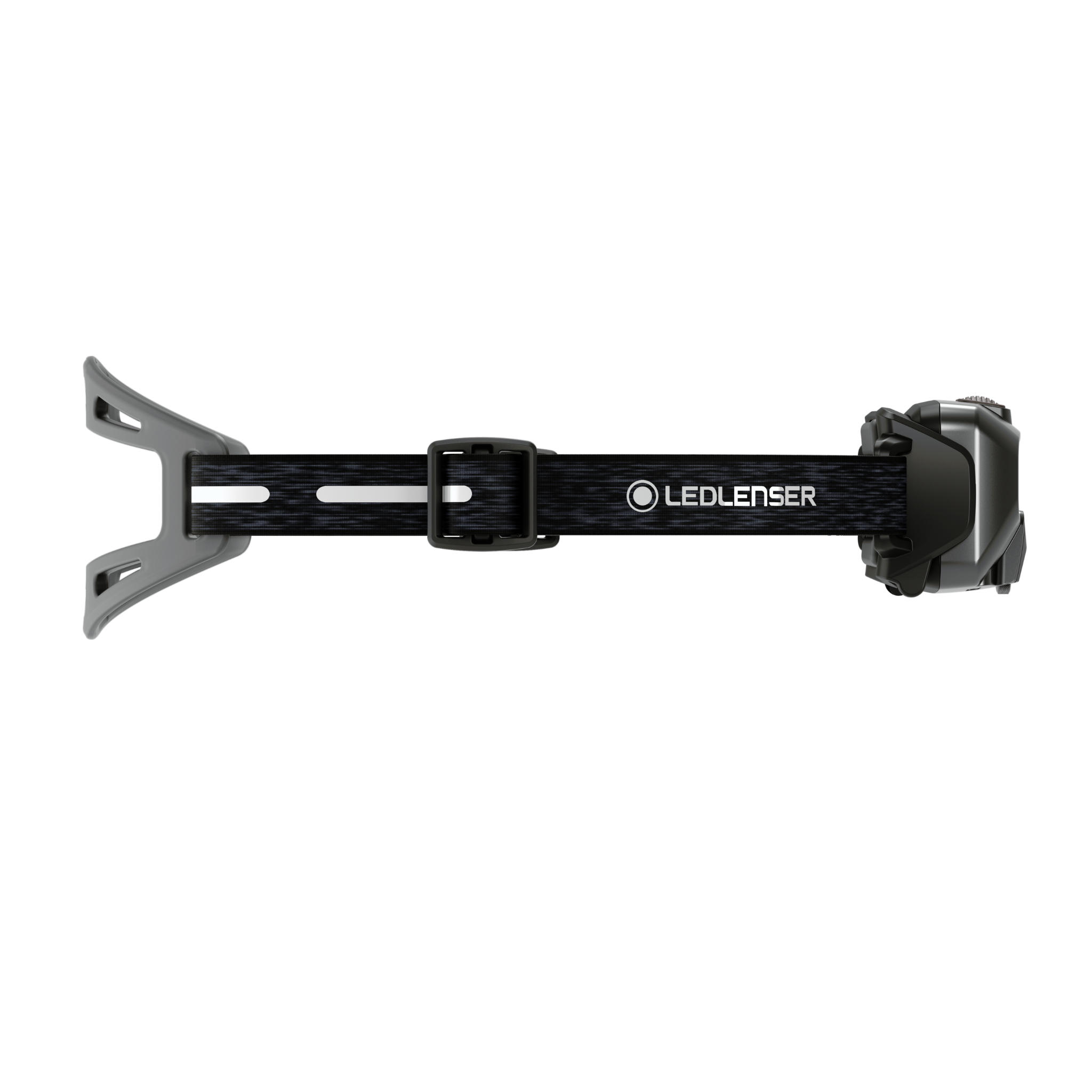 Ledlenser HF6R Signature Headlamp mounted on an adjustable black head strap with grey end pieces