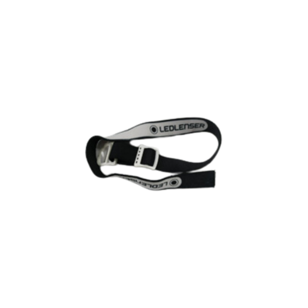 Headband for Ledlenser MH3 MH4 MH5 MH7 MH8 headlamps black and white with adjustable strap and buckle