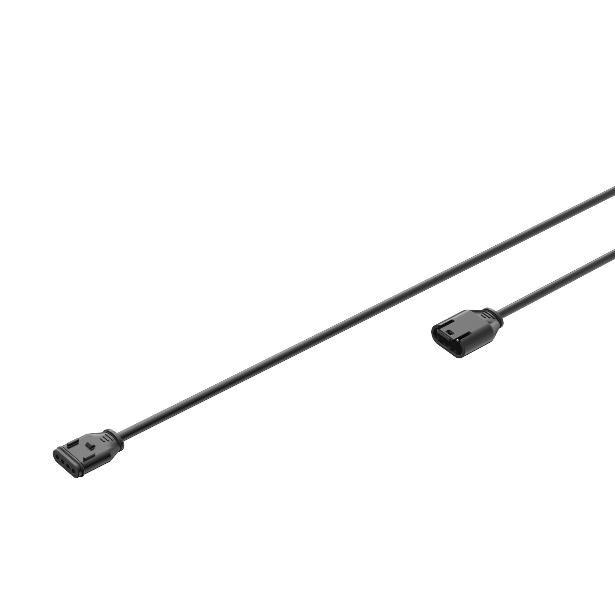 Extension Cable Type C for H Series Headlamps black cable with two connector plugs at each end