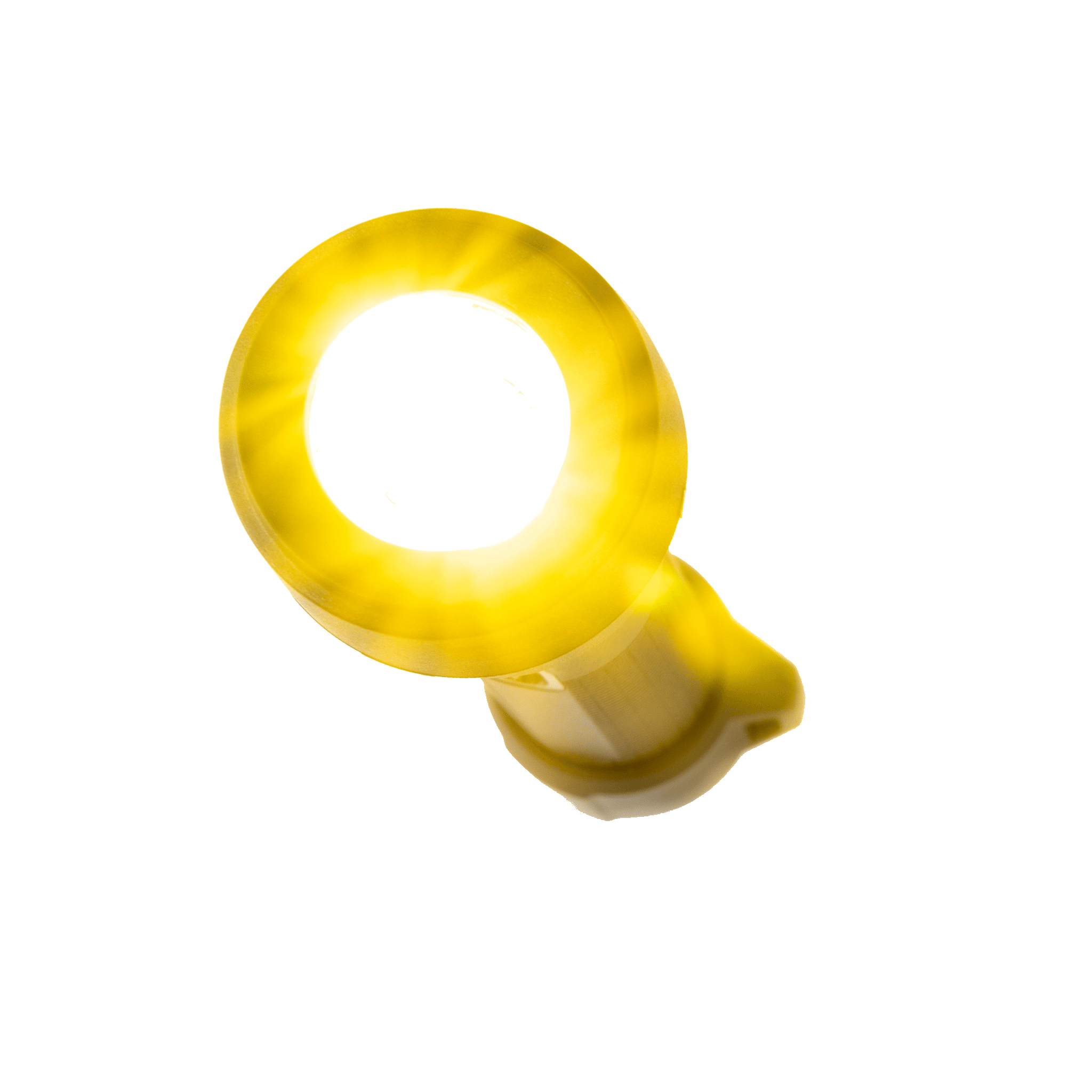 Colour Filter Set 29 5mm Suits P5R Core Torch with yellow filter shown attached to compact torch head
