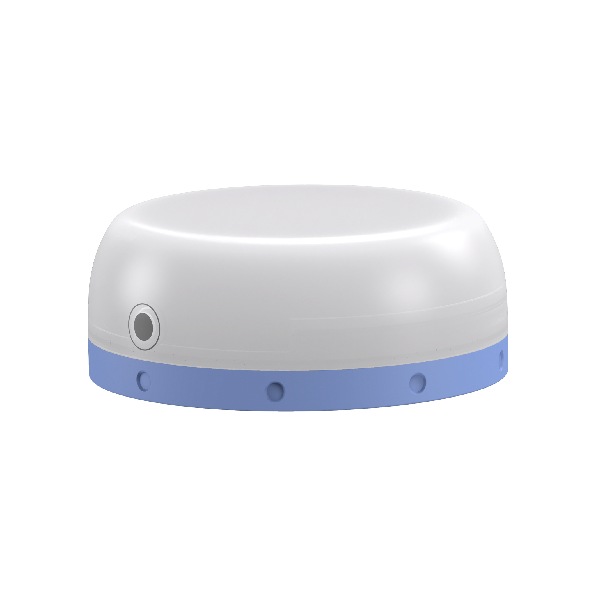 Kidcamp6 Lantern battery operated children's lantern with white dome and blue base side power button visible