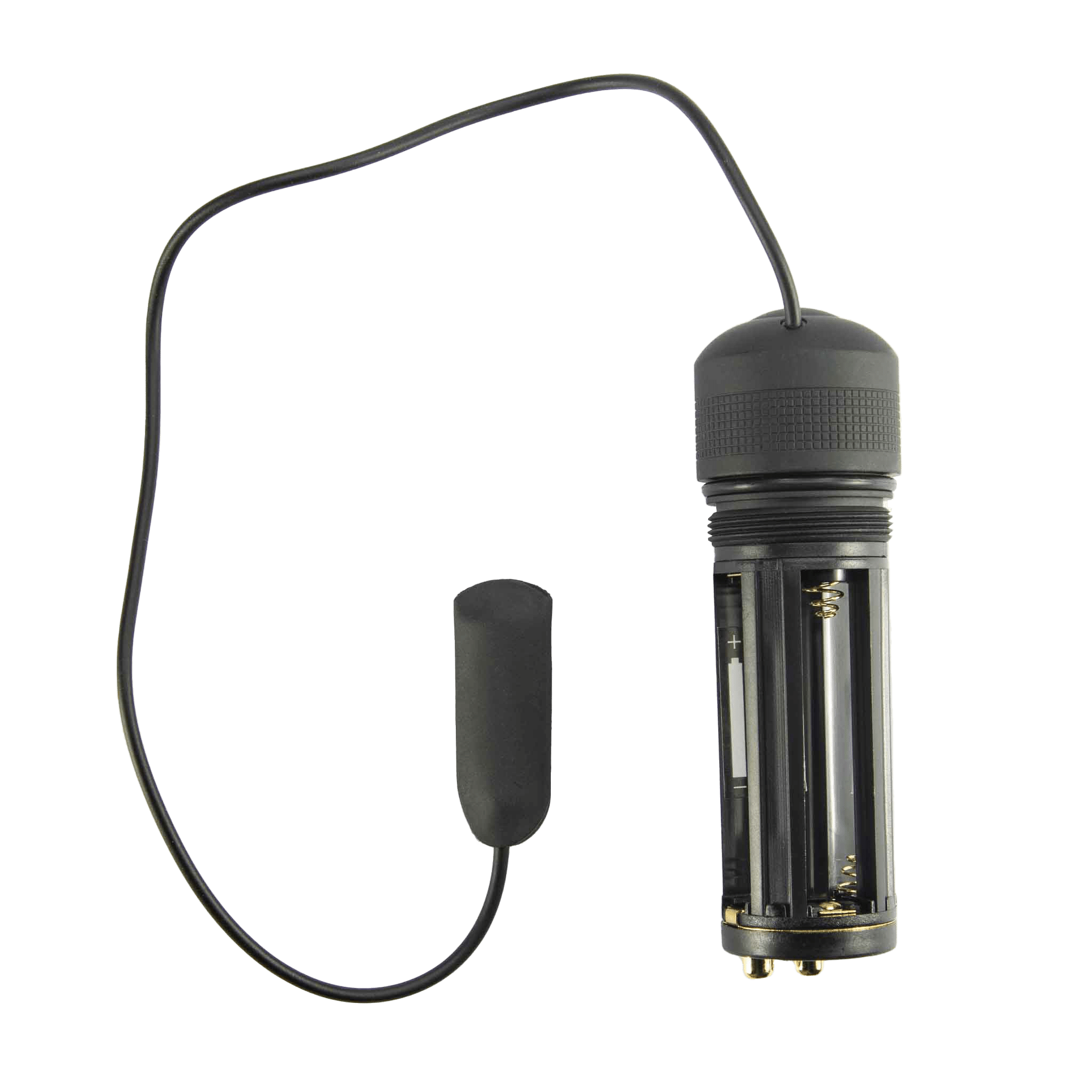 Ledlenser Tailcap with Remote Pressure Switch Suits M7 MT7 T7M P7QC P7 Core P7 and P7 2 showing the black tail cap with remote switch and connector