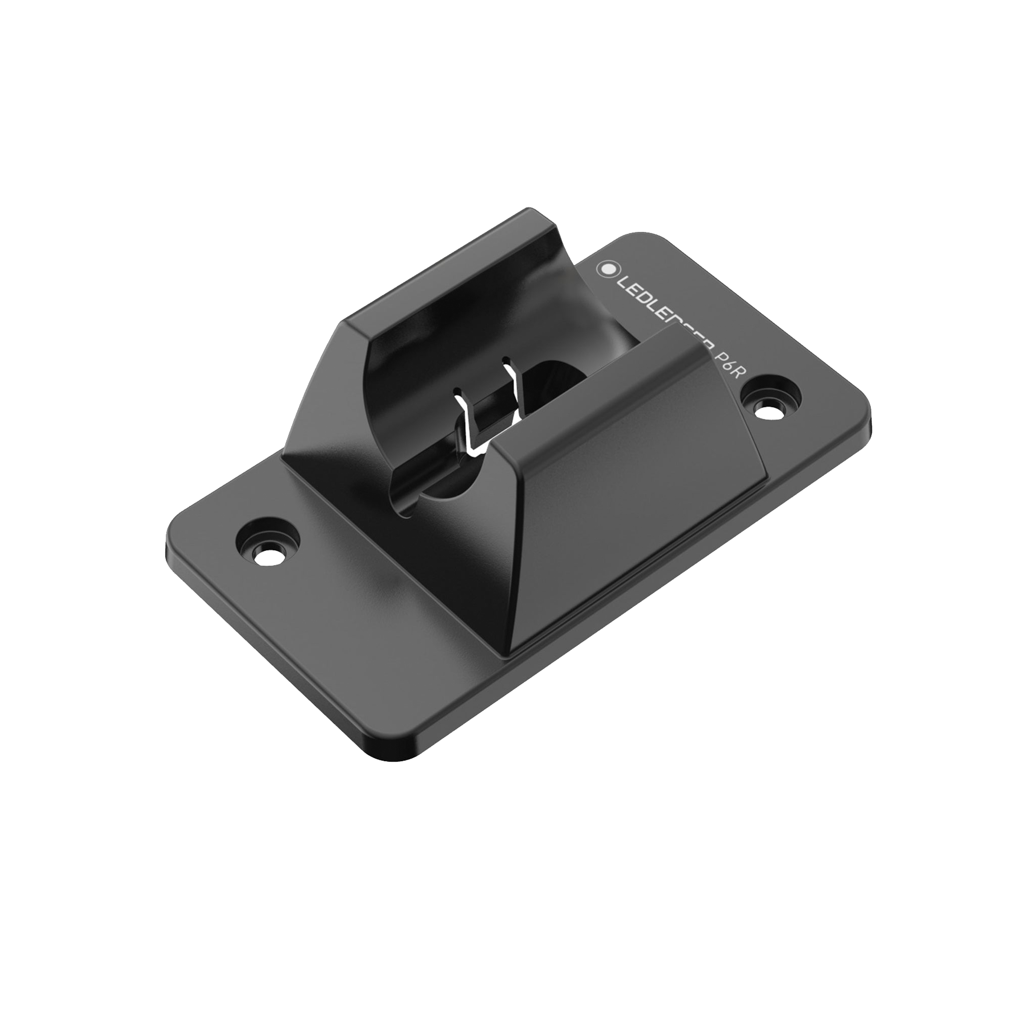 Ledlenser Wall Mount Type B Suits P7R Core P7R Signature P7R Work wall mount plate with two mounting holes and central torch cradle