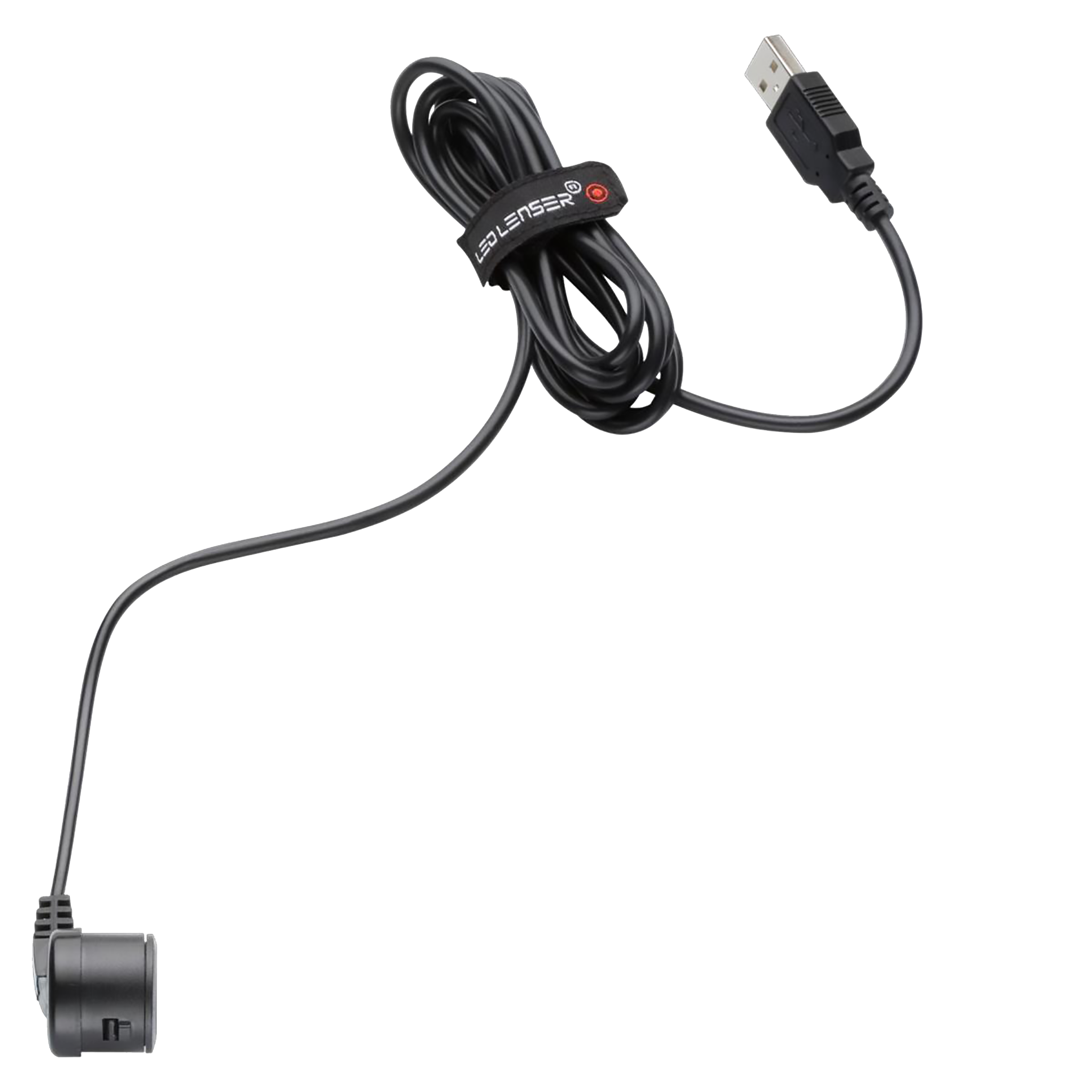 Ledlenser magnet charging cable for P5R and P5R 2 showing USB A plug and magnetic charging head connection