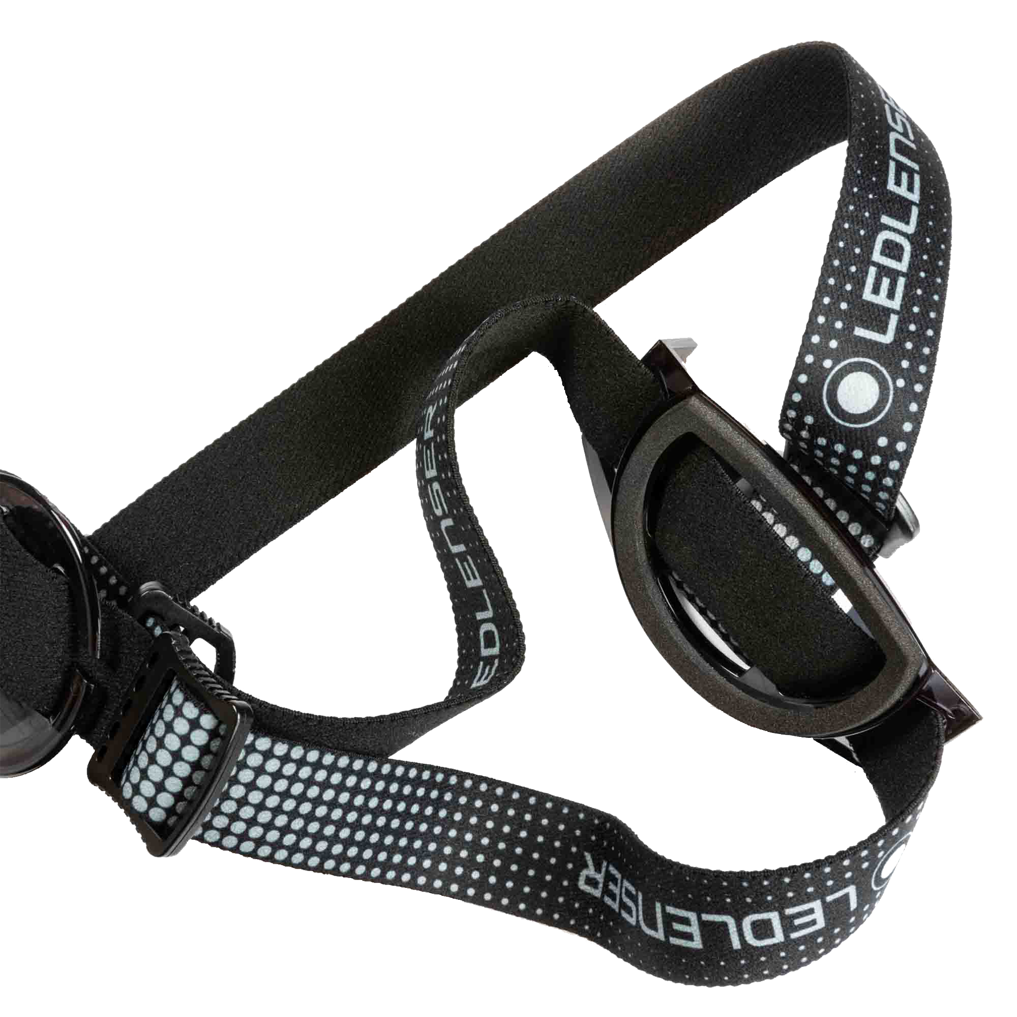 MH11 Replacement Full Headstrap Set for Ledlenser MH11 headlamp black adjustable strap with foam padding and buckle