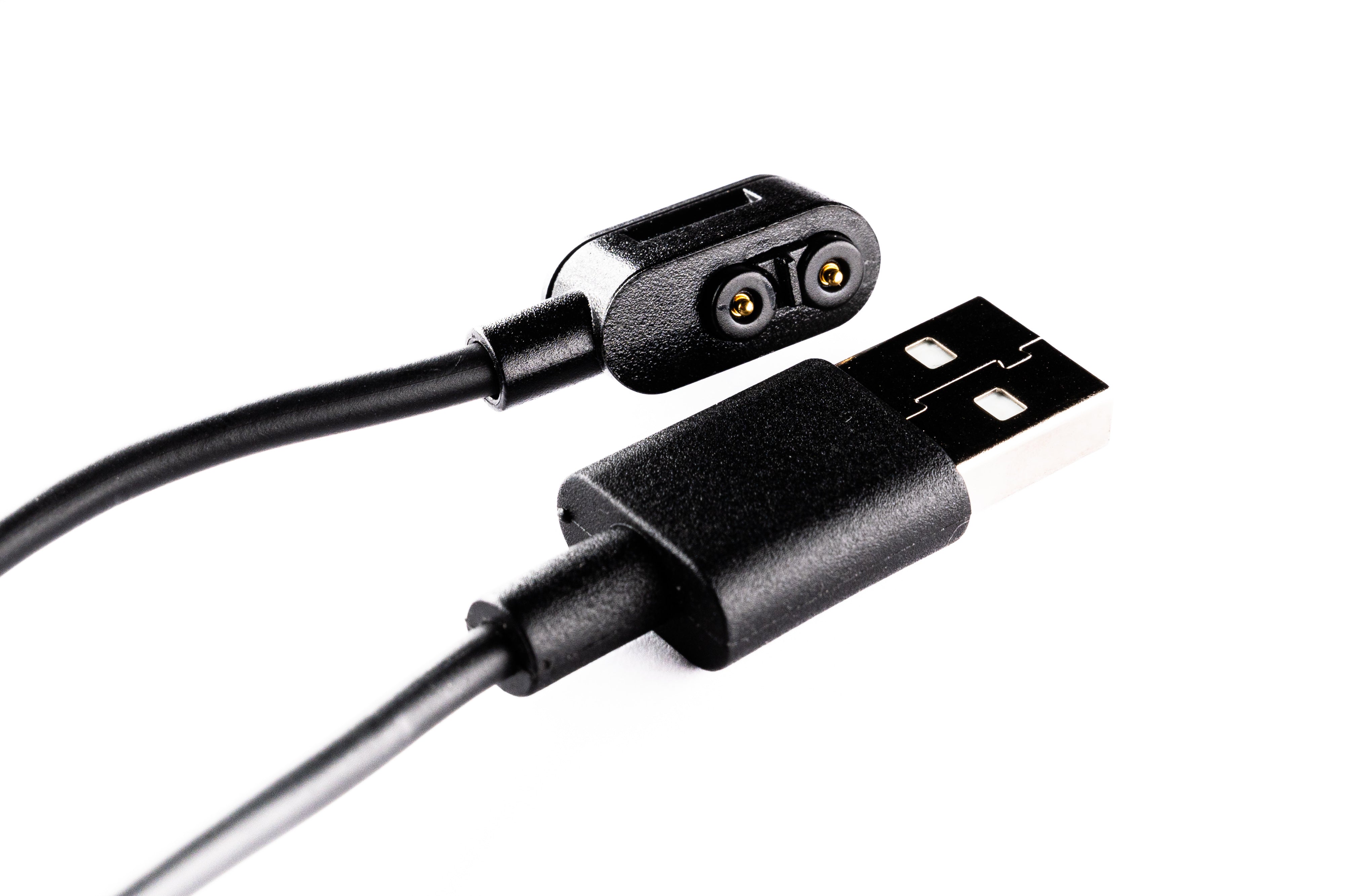Magnetic Charging Cable Type A for Ledlenser devices USB A plug with magnetic two pin connector offering wide compatibility