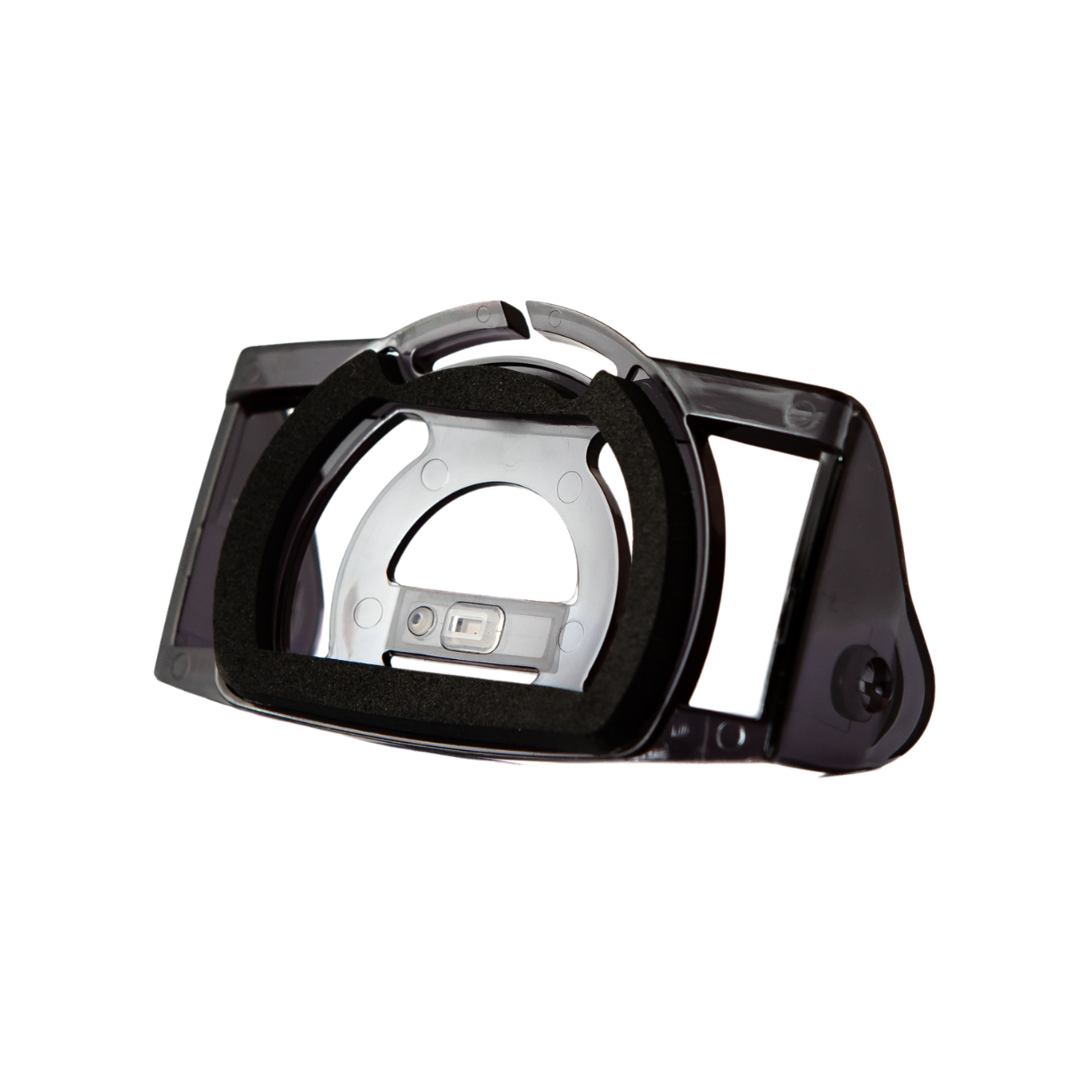 Base Plate For MH7 MH8 iH9R headlamp base plate with metal backing and foam padding in mounting frame