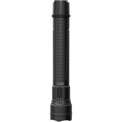 Ledlenser TFX Arcturus 5000 Torch shown upright with a black rugged cylindrical body and textured grip