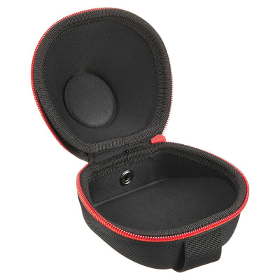 Ledlenser Hard Shell Accessory Pouch Type H open view showing black hard case with red zipper and belt strap