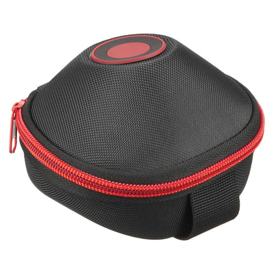 Ledlenser Hard Shell Accessory Pouch Type H black hard case with red zipper and circular red logo on top