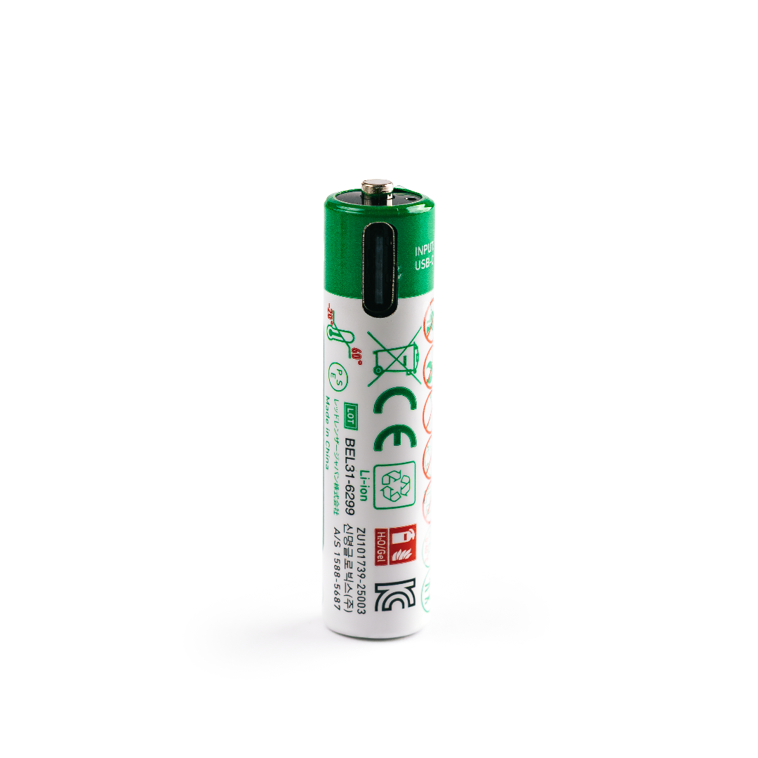 USB Direct Charging Battery Li-ion 10440
