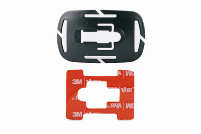 Ledlenser Spare Part Base Plate H5 C H5R W C H7R C HF4R W HF6R W HF8R W Black Poly Bag showing black base plate and red 3M adhesive pad
