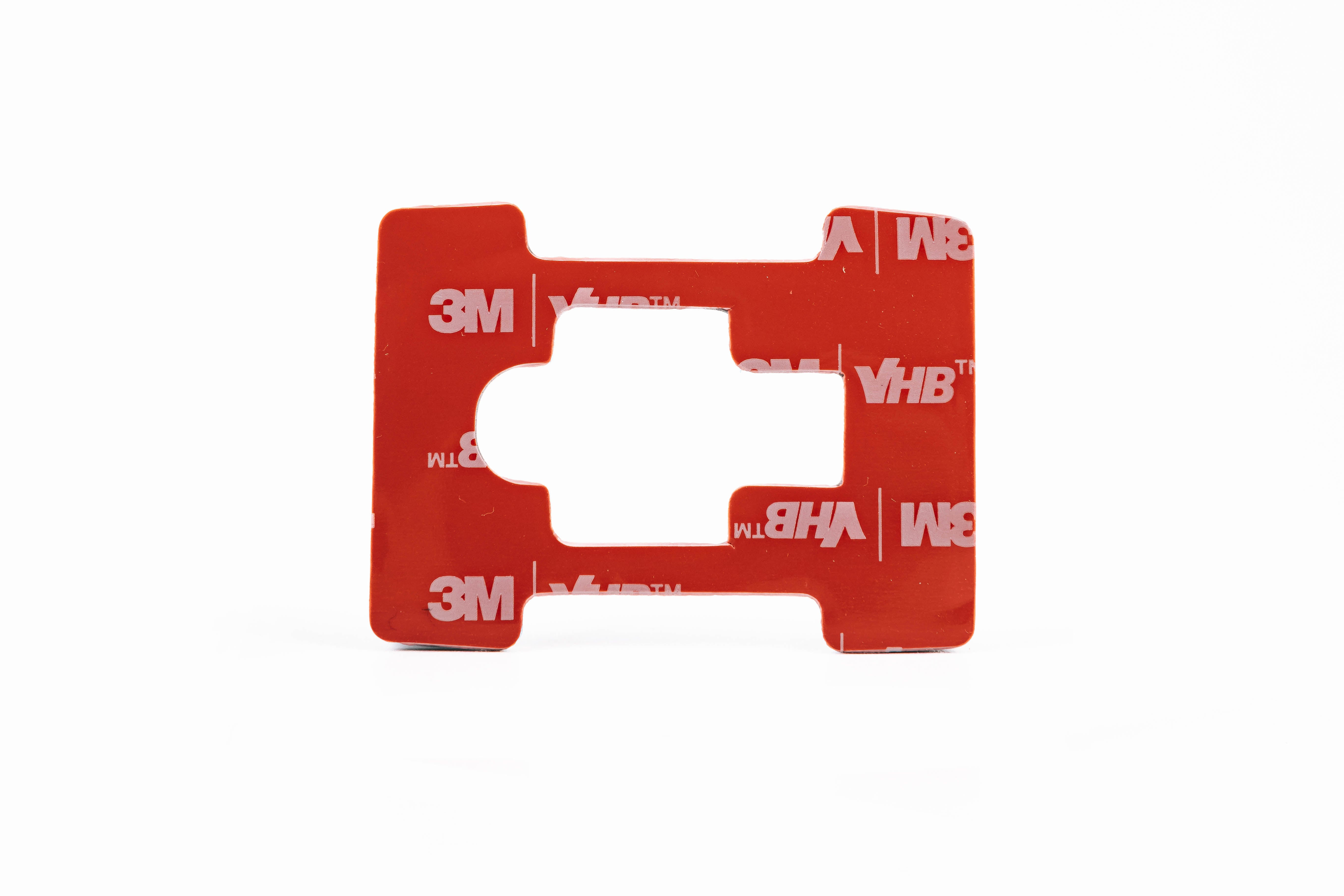 Ledlenser Spare Base Plate for H5 C H5R W C H7R C HF4R W HF6R W HF8R W red plastic with 3M backing on white background