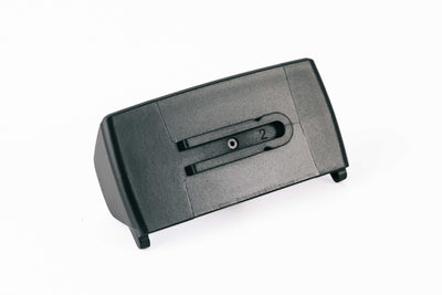 Ledlenser Spare Part Connect Adapter HF4R Black Poly Bag black plastic adapter with two parallel slots viewed at an angle