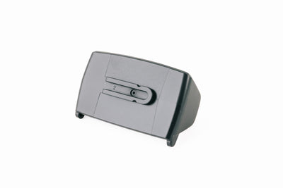 Ledlenser Spare Part Connect Adapter HF6R black plastic angled side view showing the docking slot