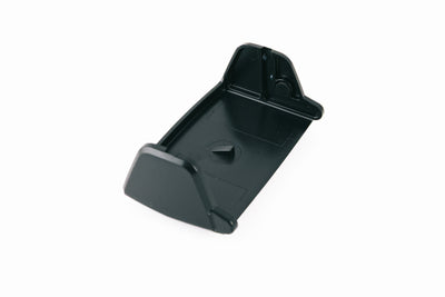 Ledlenser Spare Part Connect Adapter HF6R black plastic docking adapter viewed from an angled top perspective