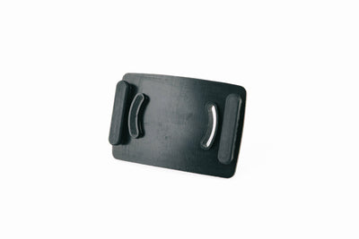 Ledlenser Spare Part Comfort Pad HF6R Black Poly Bag showing a flat black panel with two attachment hooks on a white background