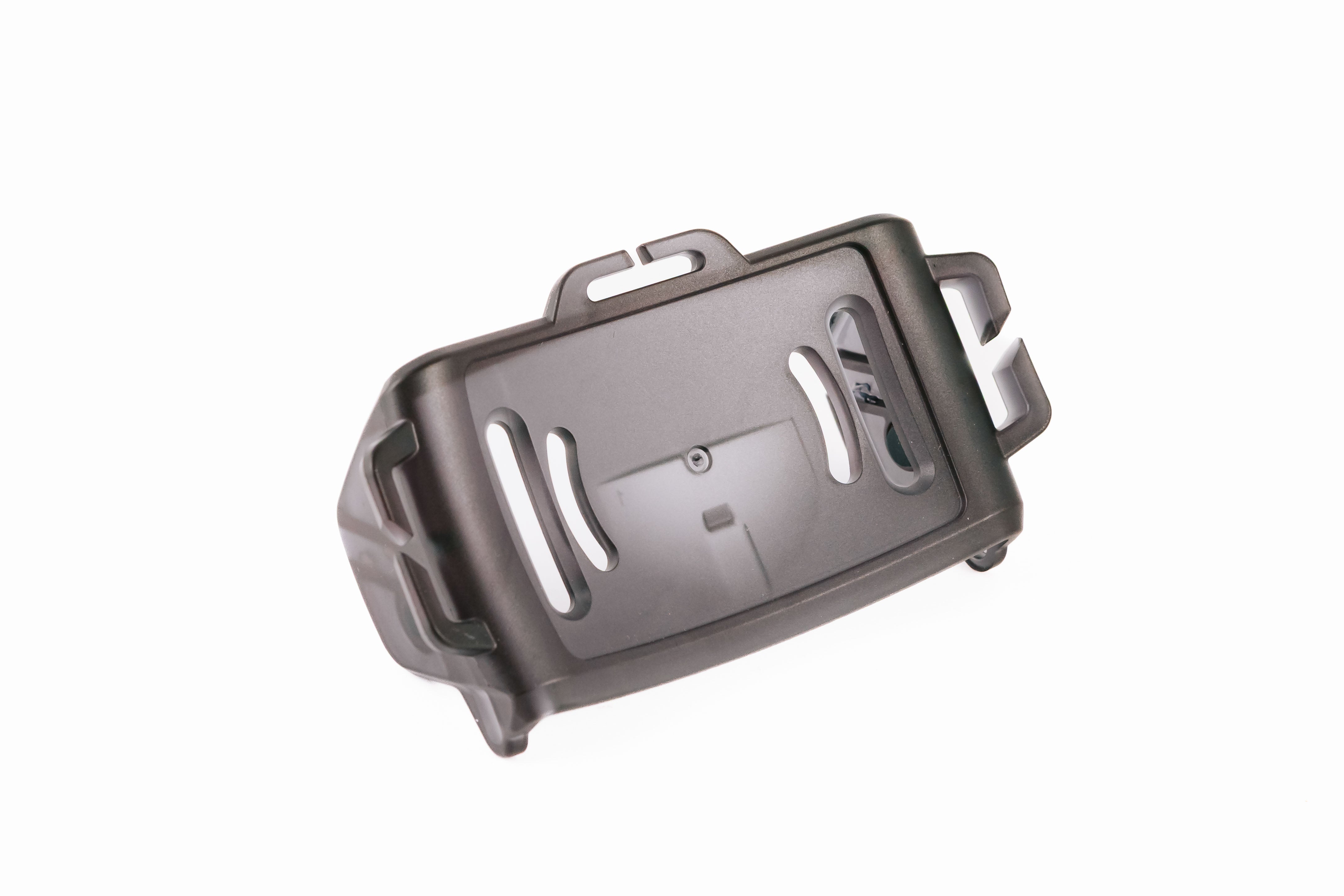 Ledlenser Spare Part Base Plate HF8R Black Poly Bag detailed image of the black base plate accessory for HF8R headlamp