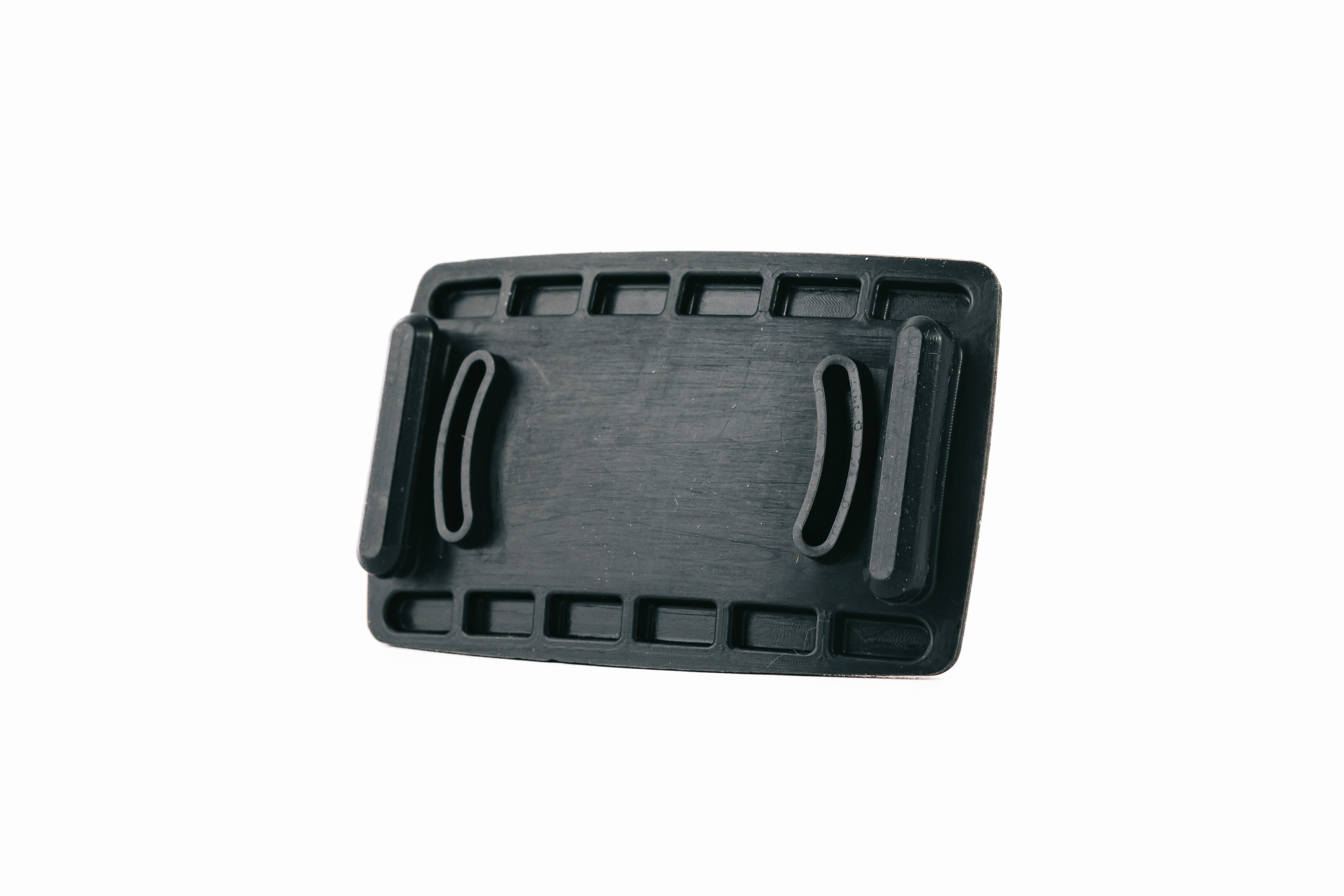Ledlenser Spare Part Comfort Pad HF8R Black Poly Bag shown from above with two mounting clips and a rectangular pad