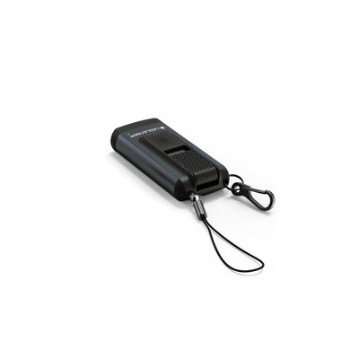 Ledlenser K6R Safety Keychain Light compact black rechargeable keychain torch with clip and wrist lanyard