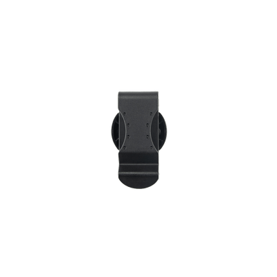 Belt Clip Type A Practical Lamp Clip Wide Ledlenser Compatibility black plastic clip shown from the front with mounting holes