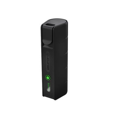 Ledlenser Flex5 Powerbank compact charging bank with green power button and four LED indicators in a black finish