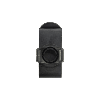 Intelligent Clip belt clip for Ledlenser torches compact black clip with circular mounting ring front view