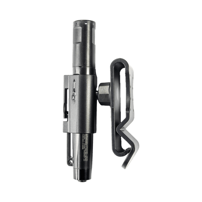 Ledlenser Intelligent Clip Practical Belt Clip attached to a compact torch accessory showing the belt clip mounting