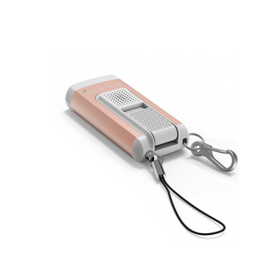 K6R Safety Keychain Light by Ledlenser compact rechargeable keyring torch with clip and ring in rose gold