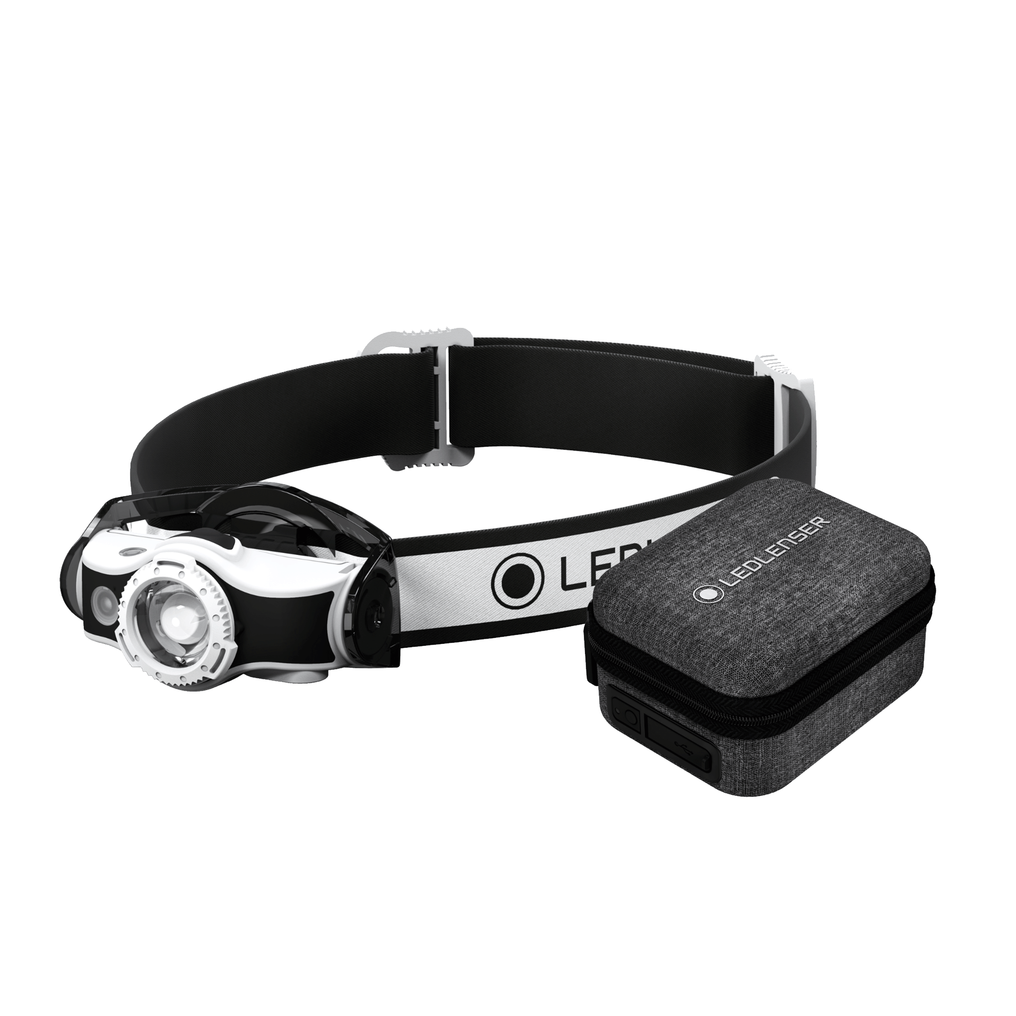 MH5 Headlamp | 400 Lumens | 180m Range | Rechargeable | Powercase Combo ...