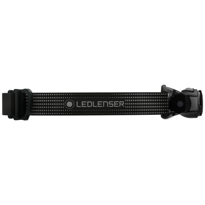 MH5 Outdoor Headlamp shown on a black dotted headband with side battery pack