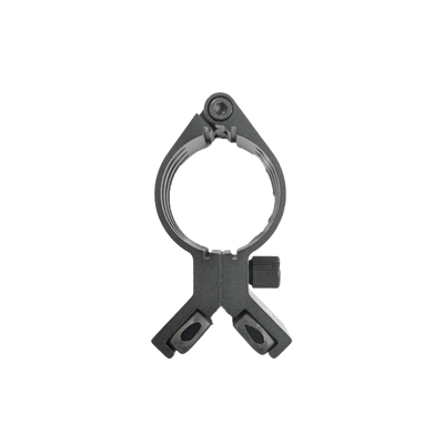 Magnetic Mount Suits MT10 & MT14 Torches showing clamp style mount with circular ring and adjustment knob in black finish