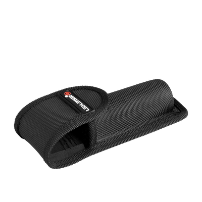 Ledlenser Pouch Type E suits P5R Core Torches black polyamide belt pouch with adjustable strap and safety fastener