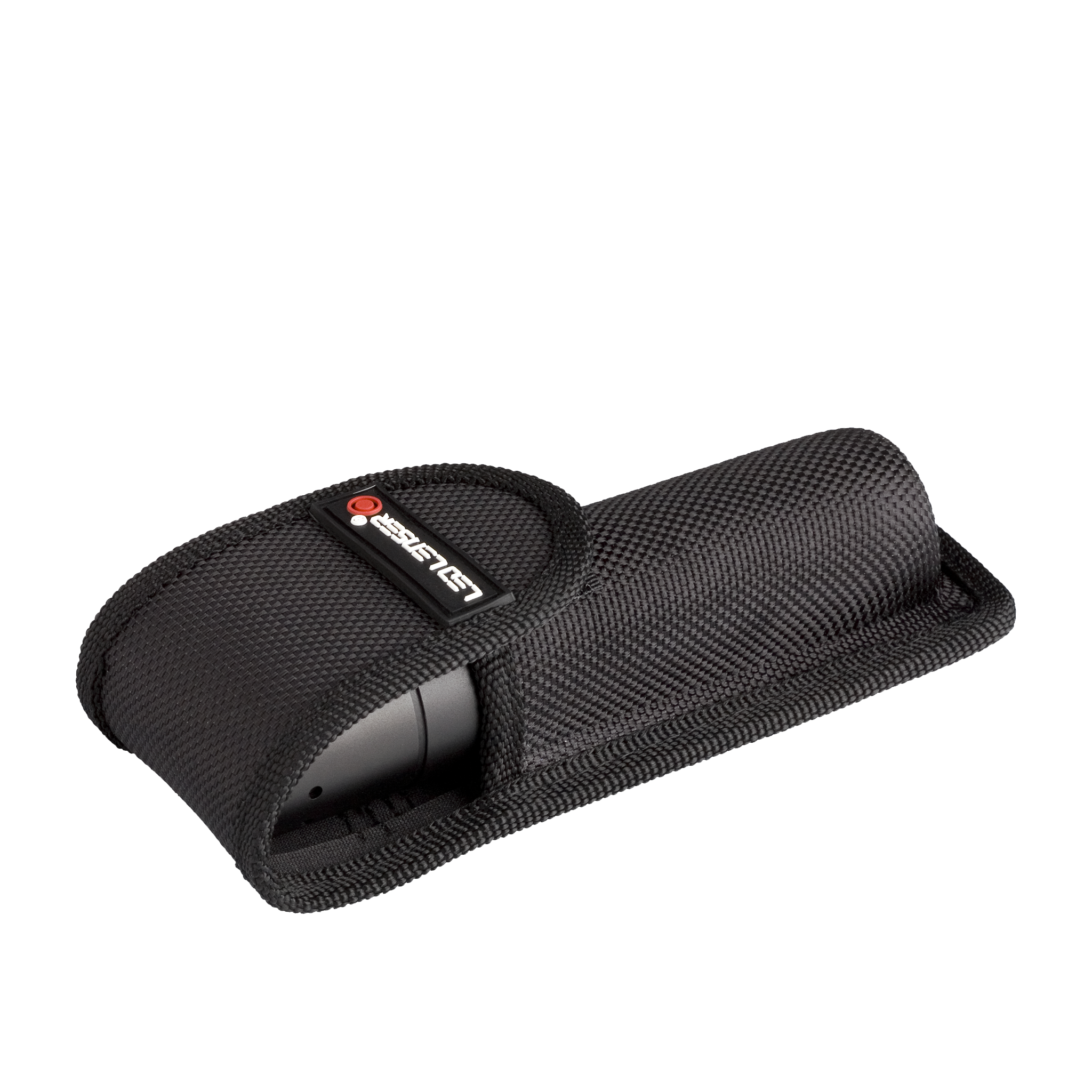 Pouch Type E Suits P5R Core Torches black fabric carry pouch with Velcro strap for Ledlenser torch accessories