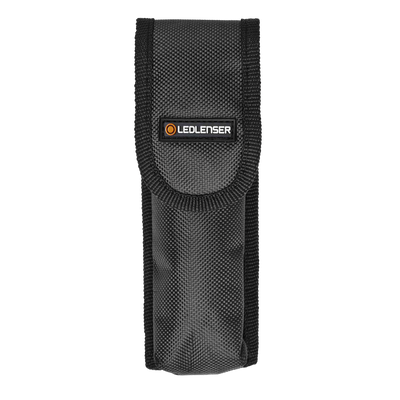 Ledlenser Pouch Type E suits P5R Core Torches black nylon pouch with belt loop and Velcro closure