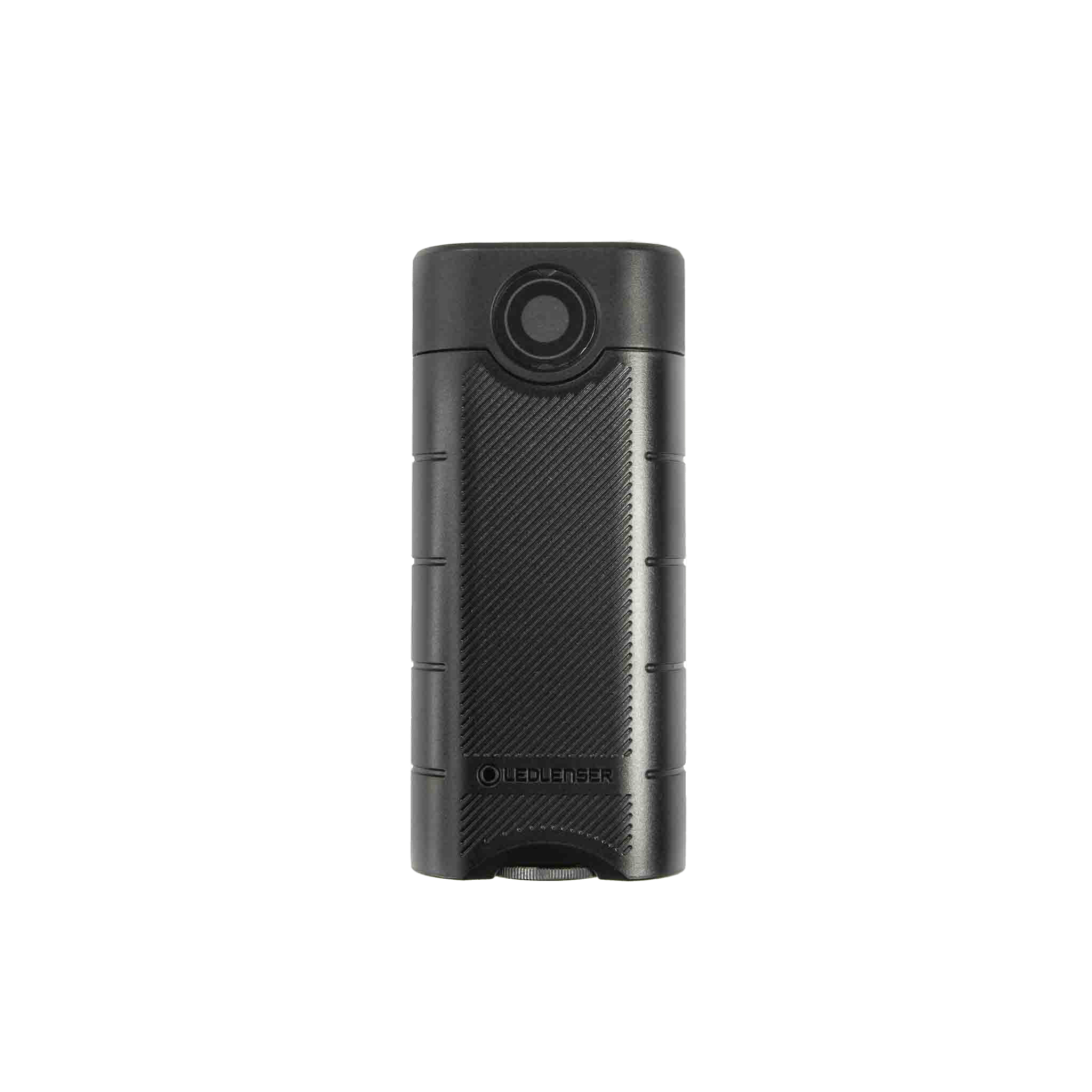 Ledlenser Flex10 Powerbank compact rugged black charging bank with textured grip and circular top port