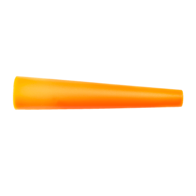 Ledlenser Signal Cone 35 1mm orange accessory shown as a detached conical tube laid horizontally for use with P6R Core P6R Signature P7R Core P7R Signature torches