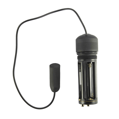 Ledlenser Tailcap with Remote Pressure Switch Suits M7 MT7 T7M P7QC P7 Core P7 and P7 2 showing the black tail cap with remote switch and connector