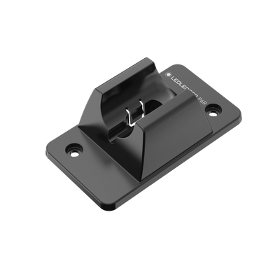 Ledlenser Wall Mount Type B Suits P7R Core P7R Signature P7R Work wall mount plate with two mounting holes and central torch cradle