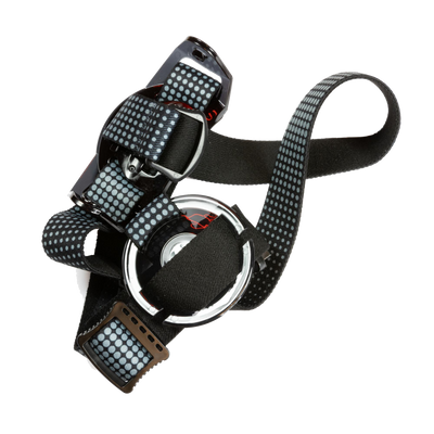 MH11 Replacement Full Headstrap Set for Ledlenser MH11 headlamp with black woven strap dotted pattern and metal adjuster buckle