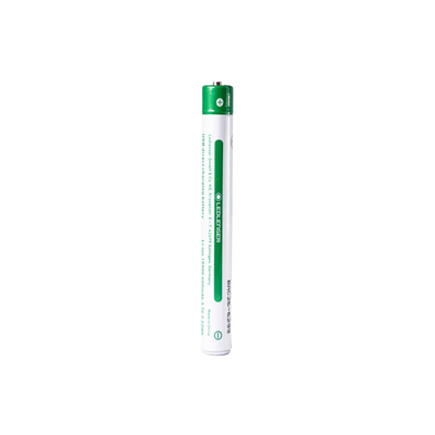 USB Direct Charging Battery Li ion 10900 a white cylindrical Ledlenser battery with a green label shown upright against a white background