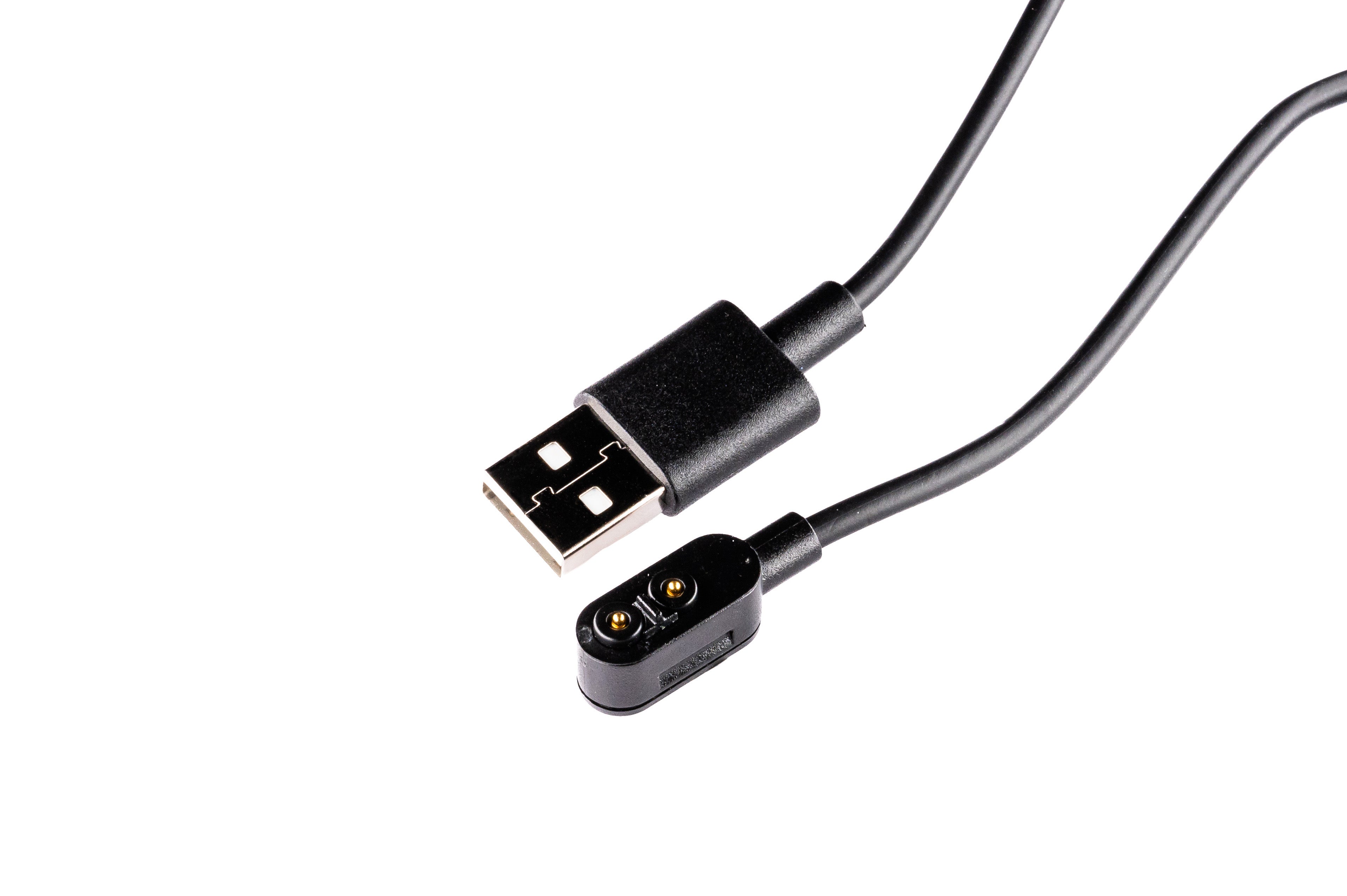 Ledlenser Magnetic Charging Cable Type A with USB A plug and magnetic charging end shown in close up