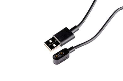 Ledlenser Magnetic Charging Cable Type A with USB A plug and magnetic charging end shown in close up