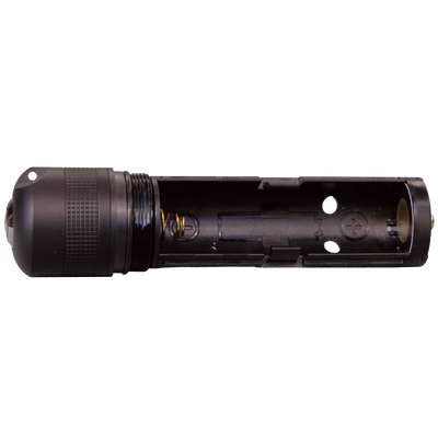 Ledlenser Battery Case Switch for P7R torch showing internal battery compartment with spring contacts