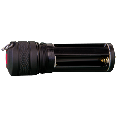 Ledlenser Battery Case Switch P7 P7 2 Old: black cylindrical battery case switch module with visible internal contact springs and housing
