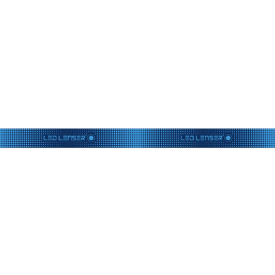 Ledlenser SEO Headband blue adjustable head strap with dotted pattern and Ledlenser logos for SEO series headlamps